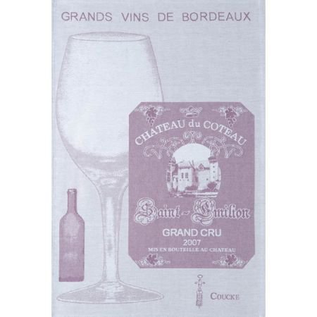 French Tea Towel - Grand Vin Bordeaux