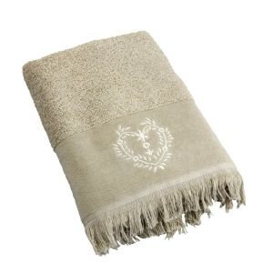Heart Hand Towel - Beige Heart Hand Towel - Beige