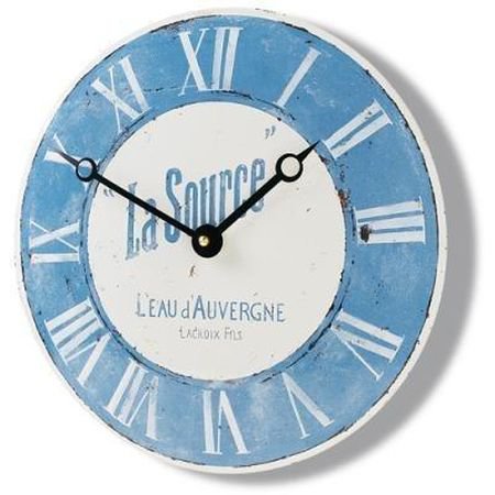 La Source Enamel Clock 36cm - French Style Clocks