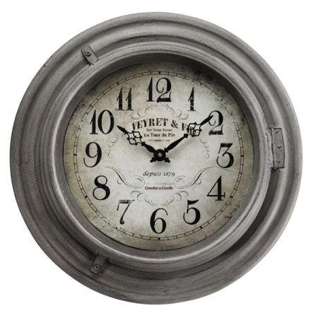 Rustic Grey French Style Clock