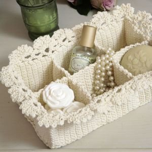 Cotton Lace Storage Basket