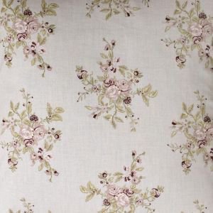 Lavender Grey Floral Oil Cloth