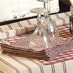 Checked, striped, floral table linen Checked, striped, floral table linen