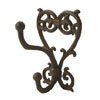 Cast Iron Heart Shaped Double Hook
