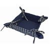 Reversible Bread Basket with Ties Blue