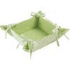 Reversible Bread Basket with ties - French Green