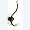 Bronze and ceramic hook