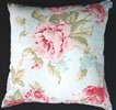Antique Rose Cushion - Duck Egg