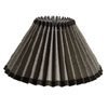 Linen and Charcoal Pleated Shade 24cm