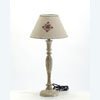 Antique ivory fluted lamp base