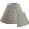 Linen Monogrammed Shade 22cm