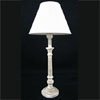 Wooden Lamp with linen shade