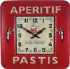 Retro Square  Pastis Clock