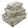 Set of 3 Toile de Jouy Boxes