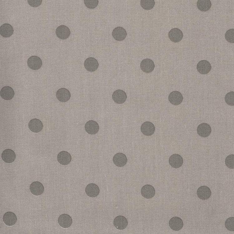 Latte & Grey Polka Dot Oilcloth French Style Oilcloth