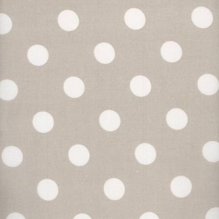 Toffee Large Polka Dot Oilcloth