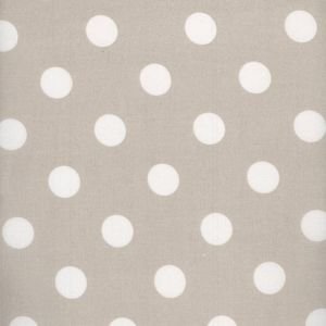 Toffee Large Polka Dot Oilcloth Tablecloth