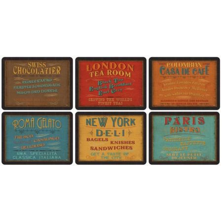 Set of 6 Lunchtime placemats