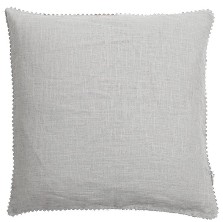 Linen Mix Cushion Light Grey French Design Cushions