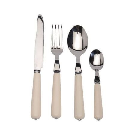24 Piece Bistrot Cutlery Set - Ivory - Kitchen & Dining Accessories