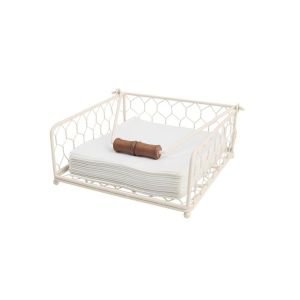 Provence cream chicken wire napkin holder Provence cream chicken wire napkin holder