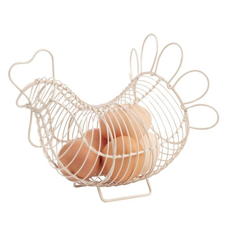 Small chicken egg basket cream Kitchen Storage