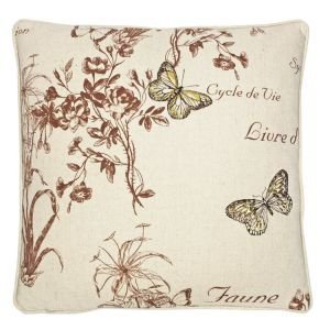 Botanical Print Cushion - Butterflies II Botanical Print Cushion - Butterflies II