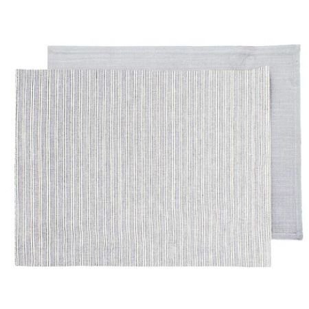 Grey Ticking Fabric Placemats 