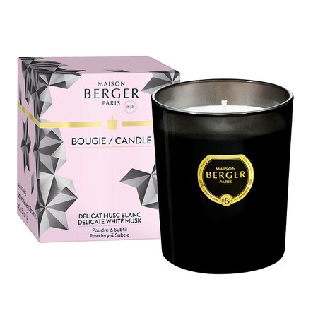 Maison Berger Delicate White Musk Black Crystal Candle