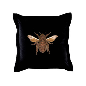 Voyage Layla Velvet Cushion Black Voyage Layla Velvet Cushion Black