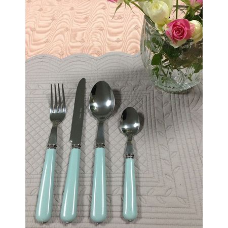 24 Piece Bistro Cutlery - Sea Green