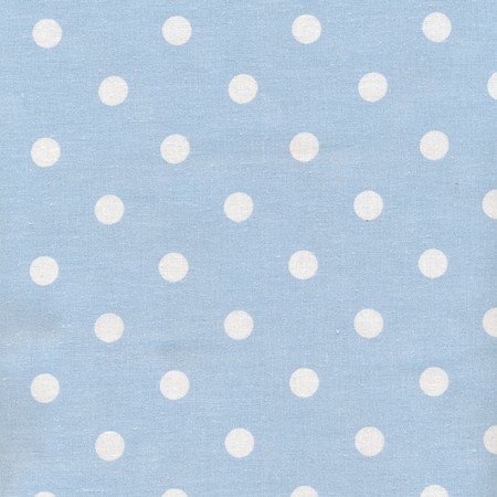 Light blue Large dot Oil Cloth
