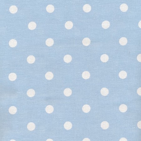 Light blue Large dot Oil Cloth