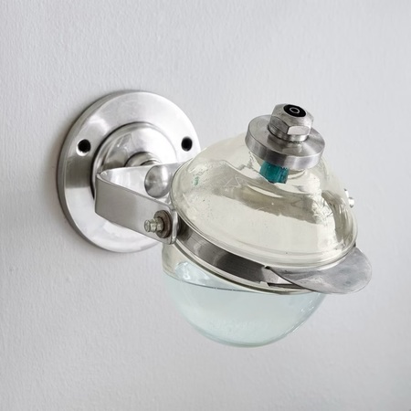 Antique Distressed Wall mounted soap dispenser chrome