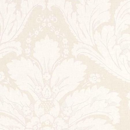 Ivory Damask Oilcloth